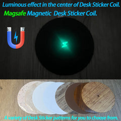 Magnetic Invisible Wireless Charger 8-30MM, Under Desk 15W Furniture Wireless Charging Pad