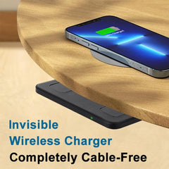 Invisible Wireless Charger, Under Desk Wireless Charger, Hidden Charging Station for iPhone 17/16/15/14/13/12/ Samsung Galaxy